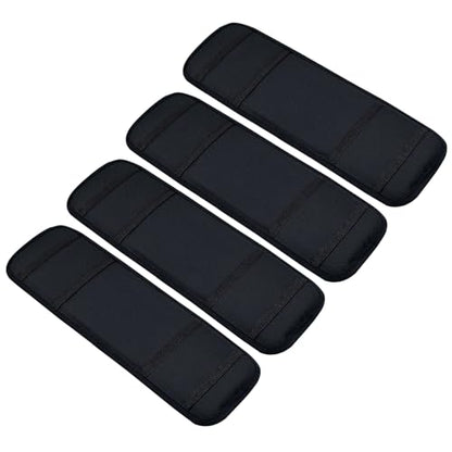2 PCS Universal Tie Down Strap Protector Sleeve,Protective Sleeves for Ratchet Straps,Preventing Damage to Boat, Trailers, Kayaks, Yacht,Trucks, Waverunner, 4 x 12 Inches(Black)