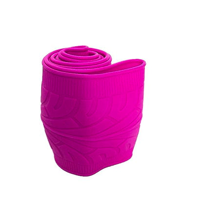 Universal Pink Steering Wheel Cover：13.5 to 15 Inches Stretchable Silicone Anti Skid Steering Wheel Protector Fit for Most Car Models Including Round D Shape or Special Shape - color: Pink