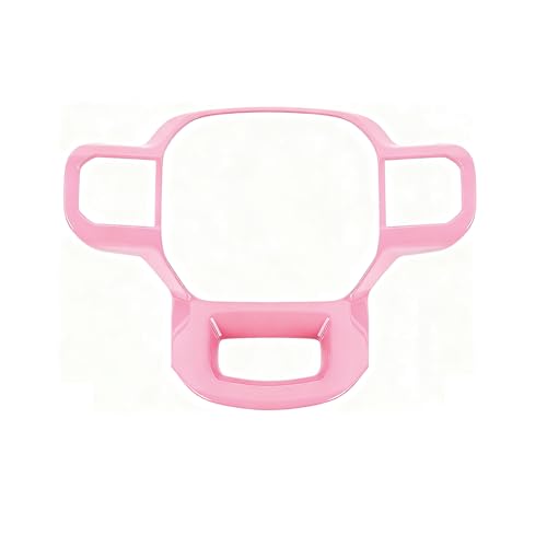 Keptrim Steering Wheel Cover Trim for Ford F150 2021 2022 2023 2024 2025, for 2023-2025 F250 F350 Super Duty, for 2022-2025 Expedition, ABS Pink,1pc - color: 2021up-Pink