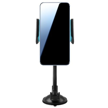 Car Phone Holder Mount, Gooseneck Long Arm Cell Phone Holder, Windshield Window, Dashboard Anti-Shake Handsfree Stand with Strong Suction Cup, Fit for Most Cellphone(Blue) - color: Blue