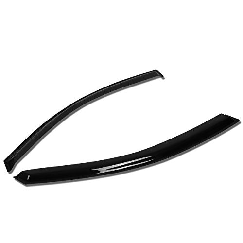 Auto Dynasty Rain Guards Compatible with 2004-2015 Titan King Cab 2pcs Tape-On Window Visor Deflector - size: 04-15 Nissan Titan King Extended Cab