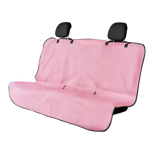 DXNQ Car Towel Seat Cover, Waterproof Sweating Non-Slip Premium Soft Towel Carseat Protector, Universal Machine Washable Car Truck SUV Front Seat Cover for Gym Workout Beach Hiking (Pink, Rear) - color: Pink, 1pc, Rear