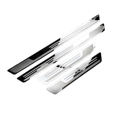 4 Pcs Stainless Steel Car Door Sill Strip for Infiniti Q50 2014-2024, Stainless Steel Car Door Sill Scuff Plate Guard Car Door Kick Plates