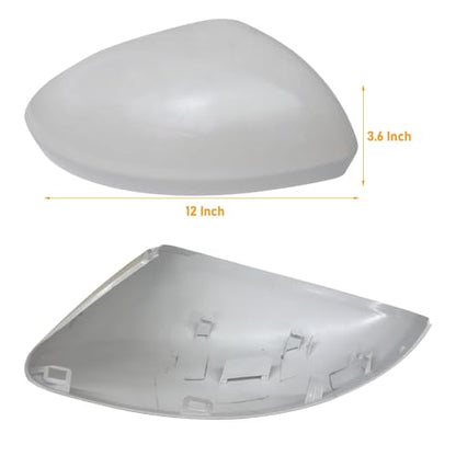Moonlinks Compatible with Nissan Sentra 2020 2021 2022 2023 2024 Side Mirror Cover Replacement, Pearl White Right Passenger Side Clip-on Mirror Cap for Sentra S/SR/SV/Sense/Advance/Exclusive - color: Right Pearl White