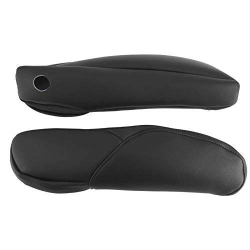 Car Arm Rest Cover Accessories, 2Pcs Car Seat Armrest Handle Cover Decor Trim Microfiber Leather Replacement Fit for CRV 2010-2017(Black) - color: Black