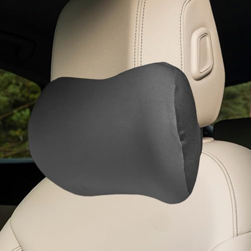 Car Headrest Pillow for Driving - Memory Foam Soft Automotive Neck Support Pillow Cushion with Adjustable Strap - Comfortable Car Seat Headrest Pillow for Neck Pain Pressure Relief (Gray) - color: Gray