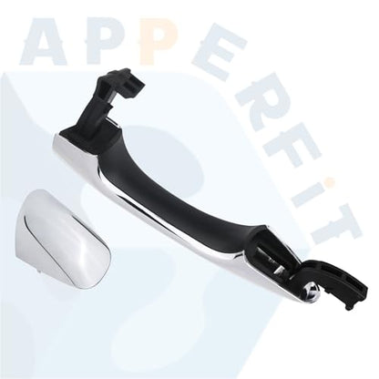 APPERFiT Exterior Door Handle w/End Cap Cover for Rear Door Right Passenger Side Chrome Compatible with Kia Sorento 2016 2017 2018 2019 2020 Replaces 82661-C5010 83662-C5010 - size: RR