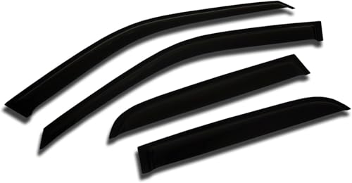 IG Window Visors Fit for 2000-2004 Dodge Dakota Quad Cab, in-Channel Rain Guards Vent Wind Deflectors 4PC, Truck Accessories for 00-04 Dakota (Crew Cab Only) - size: 2000-2004 Dakota Quad Cab (In-channel)