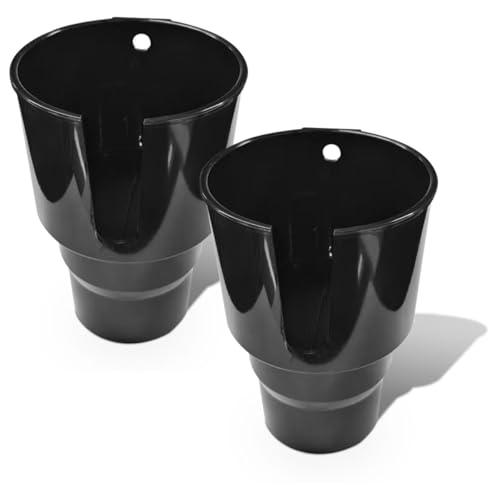 2-in-1 Car Cup Holder Extender, Automotive Drink Holder Adapter with Base, Multifunctional Vehicle Cup Holders Insert for Beverages, Snacks, Bottles, Phone Storage (2PCS) - size: 2PCS