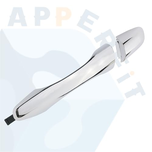 APPERFiT Exterior Door Handle w/End Cap Cover for Rear Door Left Driver Side Chrome Compatible with Kia Sorento 2016 2017 2018 2019 2020 Replaces 82651-C5010 83652-C5010 - size: RL