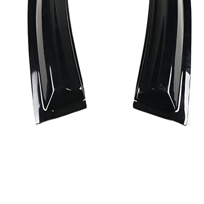 94827 Tape-On Dark Tinted Side Window Visor Deflectors Vent Rain Guards Designed for Nissan Rogue S SV SL 2014 2015 2016 2017 2018 2019 2020 - size: 2014-2020 Nissan Rogue