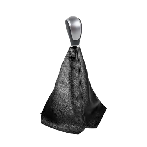 povtii Car Shift Knob Dust Cover, Leather Shifter Lever Knob Boot Protector, Dustproof Gear Shift Cover for Most Manual/Automatic Vehicles, Interior Decor Car Accessories (Black) - color: Black