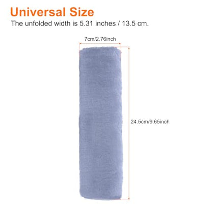 HARFINGTON 2pcs Car Seat Belt Pad Soft Fiber Seatbelt Shoulder Strap Covers Comfortable Driving Cushion Universal Car Accessories for Car, Grey - color: Grey