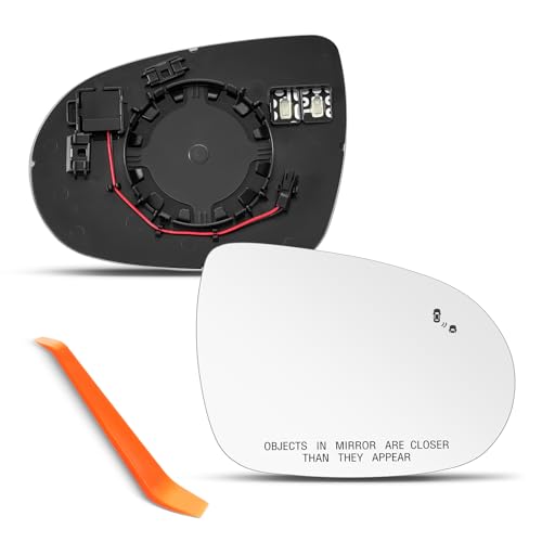 Blind Spot Compatible with Kia Sorento Passenger Side Mirror, 2016 2017 2018 2019 2020 - Right Side Mirrors Replacement Glass with BSD, Power Heated - color: Passenger Side(Blind Spot)