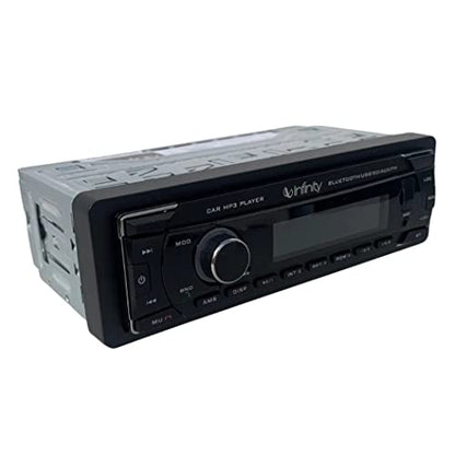 Infinity Alpha 100 Single DIN Bluetooth USB/AUX SD FM Radio MP3 Player Digital Media Car Receiver