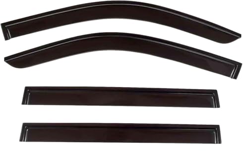 2024-2026 Tape-On Rain Guards for Chevrolet Chevy Traverse Side Window Visor Deflectors Extra Thick Shade LS LT Z71 High Country RS 2025 - size: For Chevy Traverse 2024-2026