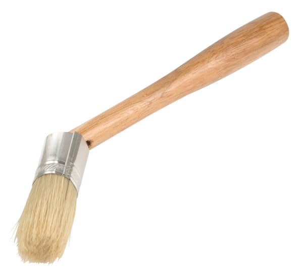 Steelman Euro Lube Angled Applicator Brush with Stiff Bristles for Paste-Style Tire Mounting Lubricants, Angled to Fit Between The Tire Bead and Rim (Case of 6) - style: Case of 6