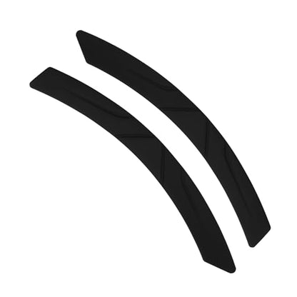 2 PCS Car Wheel Eyebrow Strips, Thickened Anti Collision Arch Lip Trim Strips, Self Adhesive Car Wheel Eyebrow Protector, Universal for Most Vehicles (Black) - color: Black