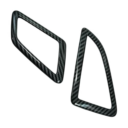 Car Air Outlet Vent Cover Trim Decals Compatible with Honda Civic Accessories 10th Gen 2016 2017 2018 2019 2020 2021 ABS Carbon Fiber Style Interior(2 PCS) - color: Air Outlet Vent Cover