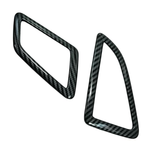 Car Air Outlet Vent Cover Trim Decals Compatible with Honda Civic Accessories 10th Gen 2016 2017 2018 2019 2020 2021 ABS Carbon Fiber Style Interior(2 PCS) - color: Air Outlet Vent Cover