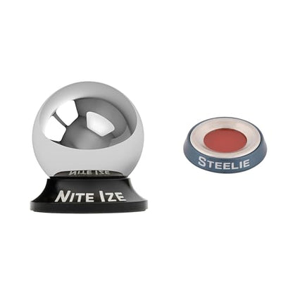 Nite Ize Steelie Original Dash Kit - Magnetic Phone Mount for Car Dashboard - Car Phone Holder with Strong Steelie Magnet & 3M VHB Adhesive - style: Dash