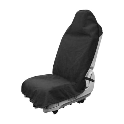 DXNQ Waterproof Car Towel Seat Cover, Sweating Non-Slip Premium Towel Carseat Cover Protector, Universal Soft Machine Washable Car Truck SUV Front Seat Cover for Gym Workout Beach Hiking (Black) - color: Black, 1pc, Front