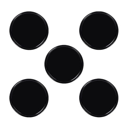 5 PCS Sticky Gel Dashboard Pad, Silicone Anti-slip Round Dash Pads, Multifunctional Mini Cellphone Keys Sunglasses Mats, Universal for Most Cars, Trucks, SUVs (Black)