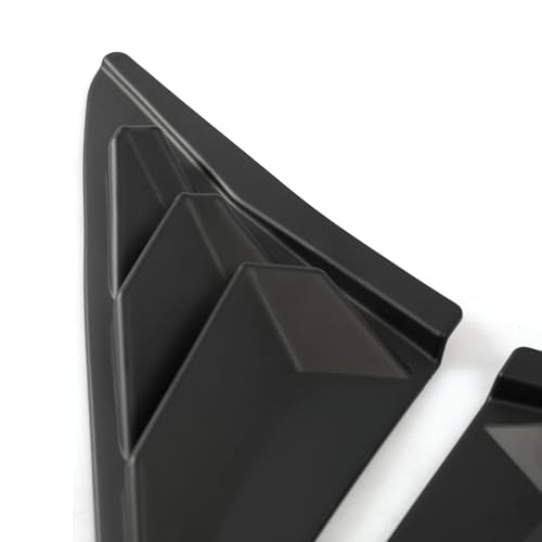 YINGTUU for Honda Civic Accessories 10th Gen 2016-2021 Window Louvers Racing Style Triangular Window Glass Blinds Hatchback Dumb Black - color: Rear Side Window for Hatchback-dumb Black