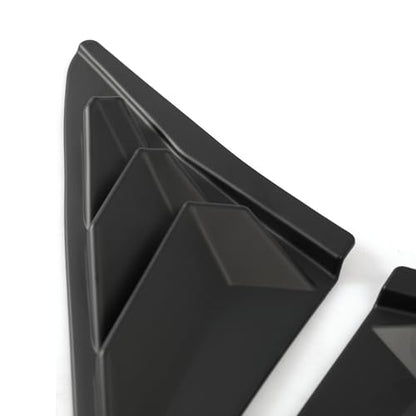 YINGTUU for Honda Civic Accessories 10th Gen 2016-2021 Window Louvers Racing Style Triangular Window Glass Blinds Hatchback Dumb Black - color: Rear Side Window for Hatchback-dumb Black