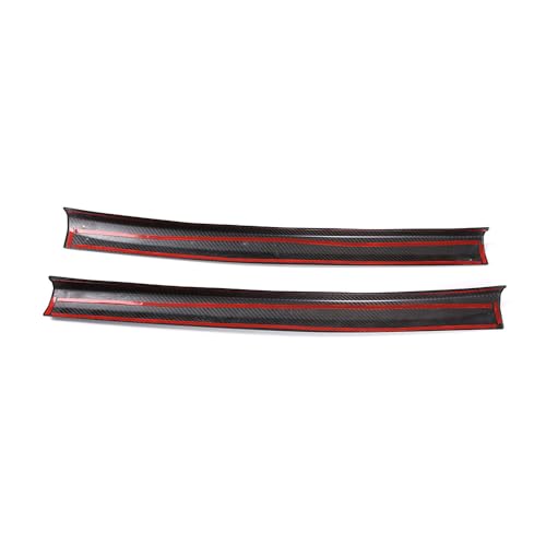Dry Real Carbon Fiber for 2019-2022 Toyota Supra Car Door Interior Trim Accessories Built-in Door Sill Trim Covers (Black Carbon)