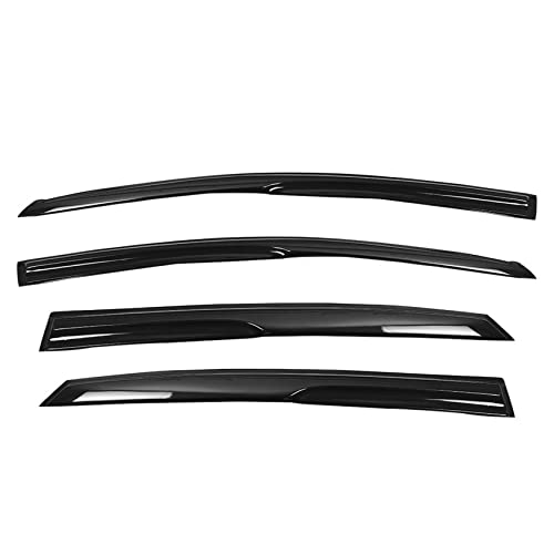 labwork Black 4 Pieces Window Visors Shade Sun Rain Wind Guards Outside Replacement for Sentra 2013-2019