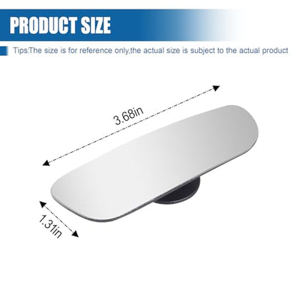 Rectangular Car Blind Spot Mirror, Adjustable Frameless HD Convex Rearview Side Mirror for Enhanced Safety, Universal Removable Wide Angle Auxiliary Mirrors Accessories for Vehicle (DM-070) - size: Rectangular