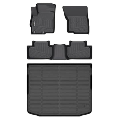 GINOWY-Floor Mats & Cargo Liner for Mitsubihi Outlander Sport 2011-2024, TPE All Weather Outlander Car Mats, Non-Slip Trunk Mat Floor Liners Waterproof Custom Fit Accessories Mats Black - style: 40) for Mitsubihi Outlander Sport 2011-2024 Full Set