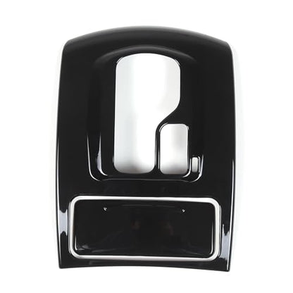 Gear Shift Panel Trim Cover Compatible with Infiniti G37 2009-2013, ABS Plastic Gear Shifter Console Anti-Scratch Frame Cover Accessories (Gloss Black) - color: gloss black