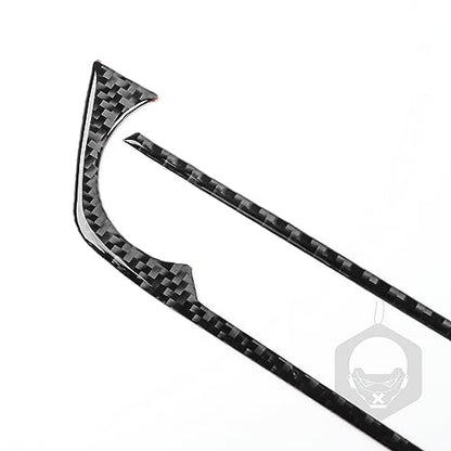 NVCNX Real Premium Carbon Fiber Car Dashboard AC Panel Cover Decal Compatible with Toyota RAV4 2013 2014 2015 2016 2017 2018 XLE LE Limited SE Adventure Platinum Hybrid Interior Trim Accessories Black - color: Ac Panel