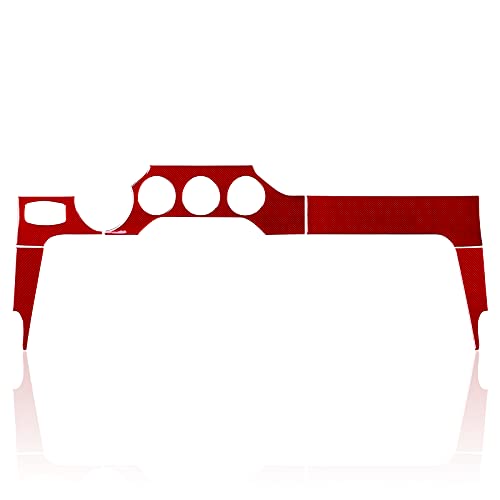 Car Center Console Instrument Panel Sticker Carbon Fiber Decal for Ford Mustang 2015 2016 2017 2018 2019 2020 2021 2022 2023 Accessories - color: Center Console Instrument Panel