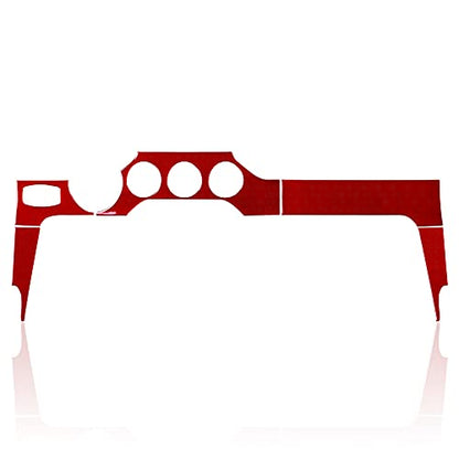 Car Center Console Instrument Panel Sticker Carbon Fiber Decal for Ford Mustang 2015 2016 2017 2018 2019 2020 2021 2022 2023 Accessories - color: Center Console Instrument Panel