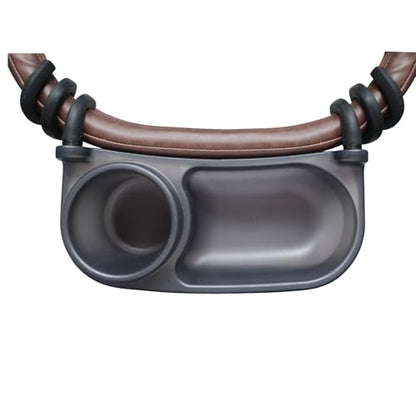 Swanoo Universal Stroller Snack Tray | Pack of 2 | Compatible with Nuna | Stroller Cup Holder | Bumper Bar | Stroller Tray Attachment with Cups Holder for Baby Toddler | Stroller Accessories - color: 2-Pack Snack Tray