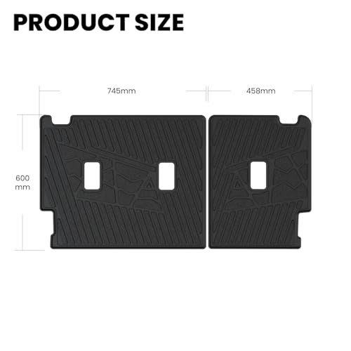 LASFIT Rear Back Seat Cover for Ford Bronco 4-Door 2021-2026 TPE Backrest Mats All Weather Protector Waterproof Split-Seat Design Liner Non-Slip Easy Clean, Bronco 4 Door Accessories - style: 4) Bronco 4-door| 21-25 | Back Seat Cover