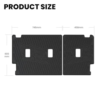 LASFIT Rear Back Seat Cover for Ford Bronco 4-Door 2021-2026 TPE Backrest Mats All Weather Protector Waterproof Split-Seat Design Liner Non-Slip Easy Clean, Bronco 4 Door Accessories - style: 4) Bronco 4-door| 21-25 | Back Seat Cover
