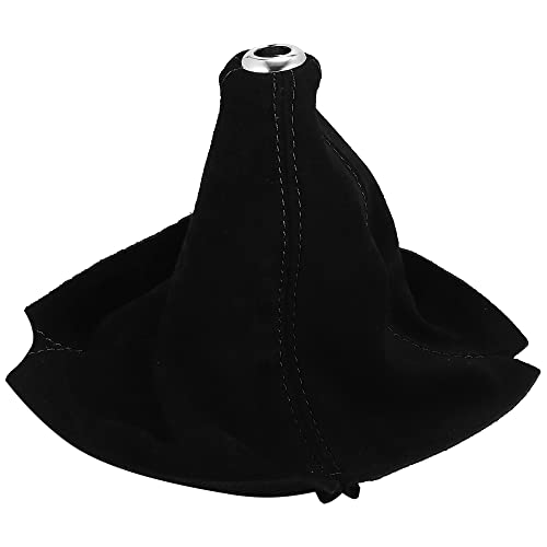 Car Shift Boot Cover Universal Gear Shift Knob Boot Dust Cover Suede Black - color: Black
