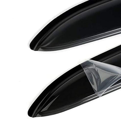Original 4pcs Side Window Deflectors, Outside Mount Tape-On Rain Guards, Window Visors Compatible with Ford F-150 97-03 Super/Extended Cab 97-99 F250 Light Duty Super/Extended Cab 94808
