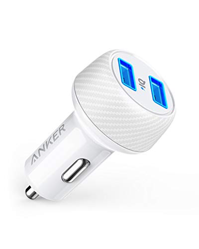 Anker 24W Car Charger 2-Port 4.8A Ultra-Compact PowerDrive 2 Elite with PowerIQ Technology for iPhone XS/Max/XR/X/8/7/6/Plus, iPad Pro/Air/Mini, Galaxy Note/S Series, LG, Nexus, HTC and More