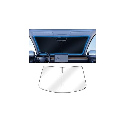 Canvcle Windshield Sun Shade for Hyun-dai Ioniq 5 Accessories 2022-2025 2026 Upgraded Double-Layer Front Window Sunshade Cover Sun Visor Protector Foldable Block UV Rays Keep Vehicle Cool - size: 1PCS Hyundai Ioniq 5 2022-Present