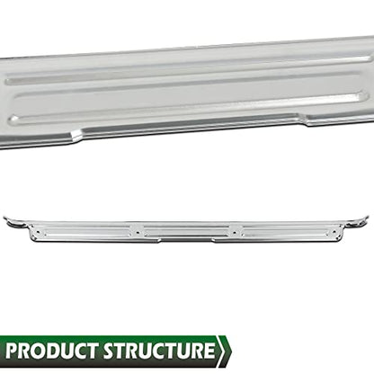 GRAND ORANGE Door Sill Plates w/Hardware Pair Compatible with GMC Chevy C10 C20 C30 K10 K20 K30 Truck 1967 1968 1969 1970 1971 1972, 28864, Chrome Door Sill Plates Guards Accessories - size: Fit Chevy GMC C10 C20 1967-1972