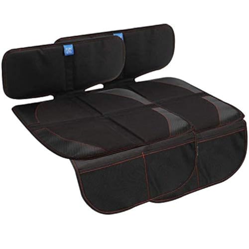 funbliss Car Seat Protector for Baby Child 2 Packs Black,Waterproof Seat Protector with Thickest Padding for Baby Car,Dog Mat,Cover Pad Protects Automotive Vehicle Leather - color: FB2003-2BLACK