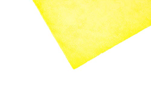 The Rag Company - Edgeless 300 - Microfiber Detailing Towels, Perfect for Removing Polishes, Sealants, and Glaze; Great for Interior Cleaning and Dirty Jobs; 300GSM, 16in x 16in, Yellow (10-Pack) - color: Yellow