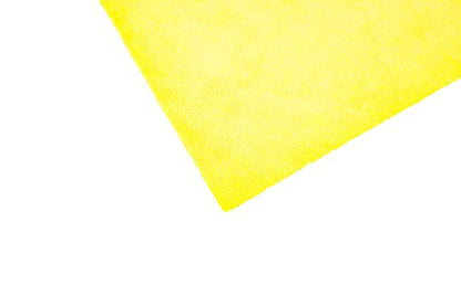 The Rag Company - Edgeless 300 - Microfiber Detailing Towels, Perfect for Removing Polishes, Sealants, and Glaze; Great for Interior Cleaning and Dirty Jobs; 300GSM, 16in x 16in, Yellow (10-Pack) - color: Yellow