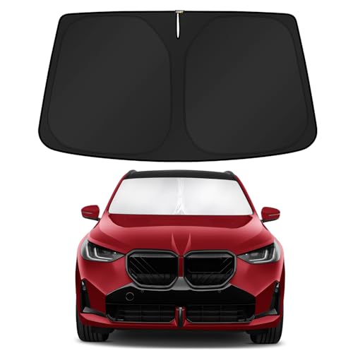 KUST Windshield Sun Shade for BMW X3 2025 2026 Custom Fit Sunshade Foldable Sun Visor Protector Interior Accessories Blocks UV Rays - size: FOR | BMW X3 2025-2026
