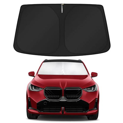 KUST Windshield Sun Shade for BMW X3 2025 2026 Custom Fit Sunshade Foldable Sun Visor Protector Interior Accessories Blocks UV Rays - size: FOR | BMW X3 2025-2026